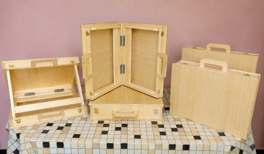 Table valise pliable en bois rouge ⭐⭐⭐